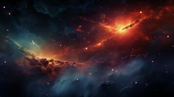 AI generated Nebula Stellar Evolution Background photo