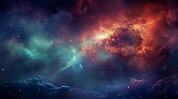 AI generated Nebula Stellar Evolution Background photo