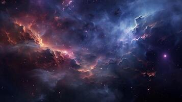 AI generated Nebula System Background photo