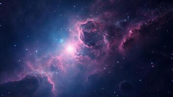 AI generated Nebula Telescope Background photo