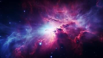 ai generado nebulosa telescópico antecedentes foto