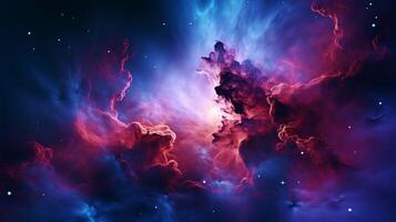 AI generated Nebula Telescopic Background photo