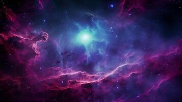 AI generated Nebula Time Background photo