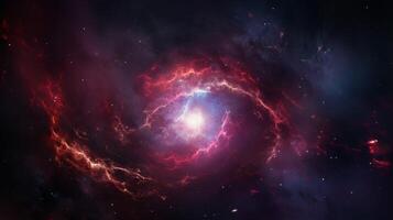 AI generated Nebula Wormhole Background photo