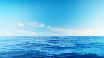 AI generated Ocean Blue Gradient Background photo