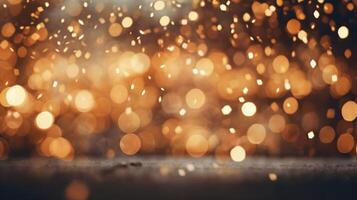 AI generated New Years Bokeh Background photo