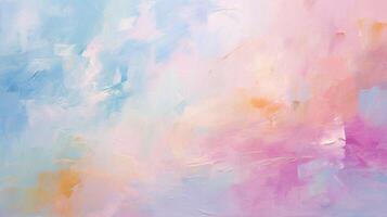 AI generated Oil Painting Abstract Pastel Background photo