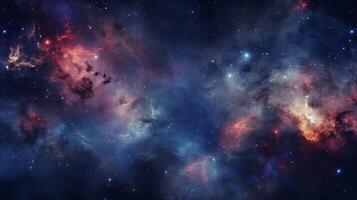 AI generated Outer Space Galaxy Background photo