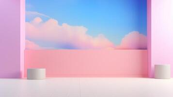AI generated Pastel Contemporary Background photo