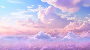 AI generated Pastel Dreamy Background photo