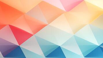 AI generated Pastel Geometric Patterns Background photo