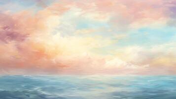 AI generated Pastel Impressionist Background photo