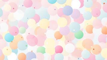 AI generated Pastel Polka Dot Background photo