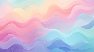 AI generated Pastel Patterned Background photo