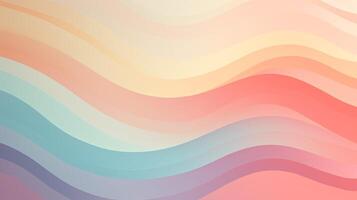 AI generated Pastel Retro Patterns Background photo