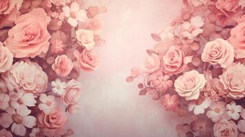 AI generated Pastel Vintage Background photo