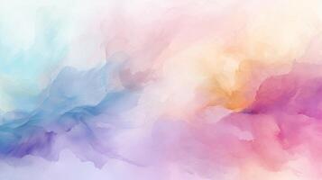 AI generated Pastel Watercolor Background photo