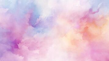 AI generated Pastel Watercolor Background photo