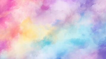 AI generated Pastel Watercolor Background photo