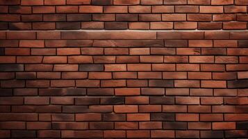 AI generated Patterned Brick Background photo