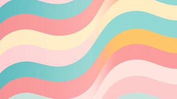 AI generated Pastel Retro Patterns Background photo