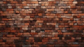 AI generated Patterned Brick Background photo