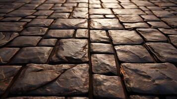 AI generated Paver Stone Background photo