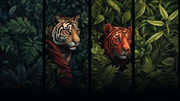 AI generated Perfect for wildlife inspired patterns and background photo
