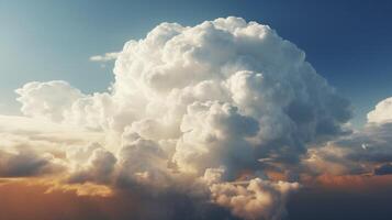 AI generated Pileus Clouds Background photo
