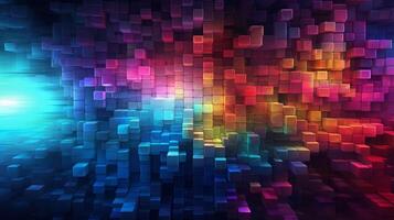 AI generated Pixel Art Abstract Background photo