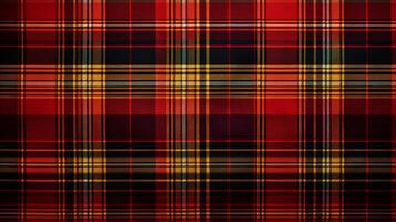 AI generated Plaid Tartan Pattern Background photo