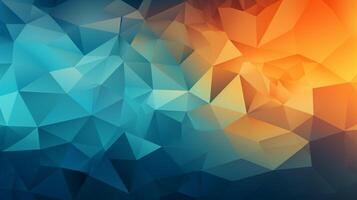 AI generated Polygon Geometric Background photo