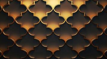 AI generated Quatrefoil Pattern Background photo