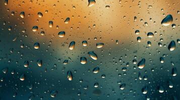 AI generated Raindrops Background photo