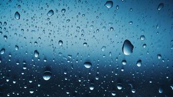 AI generated Raindrops Texture Background photo