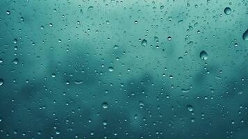 AI generated Raindrops Texture Background photo