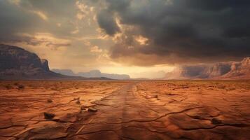 ai generado lluvioso Desierto aventuras antecedentes foto