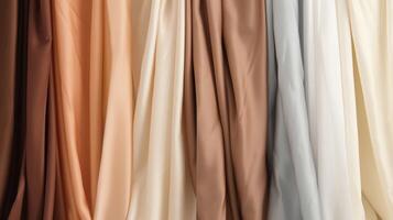 AI generated Ramie Fabric Background photo