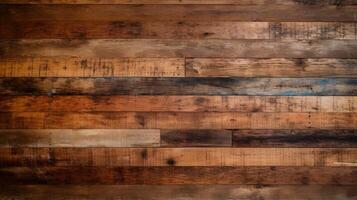 AI generated Reclaimed Wood Background photo