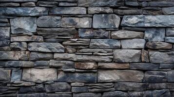 AI generated Retaining Wall Stone Background photo