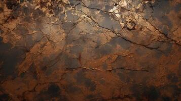 AI generated Rustic Metal Sheet with Cracked Surface Background photo