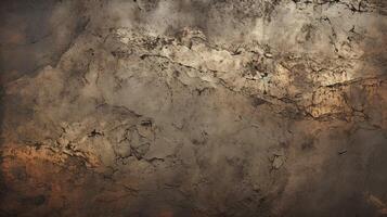 AI generated Rustic Metal Sheet with Cracked Surface Background photo
