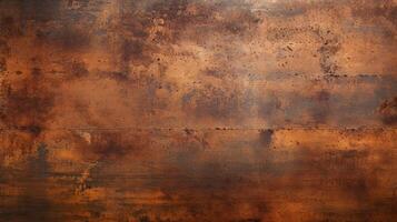 AI generated Rusty Industrial Metal Background photo