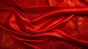 AI generated Satin Brocade Fabric Background photo