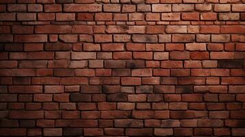 AI generated Seamless Brick Background photo