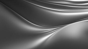 AI generated Shimmering Silver Gradient Background photo