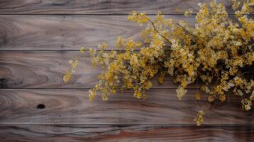 AI generated Silver Wattle Wood Background photo