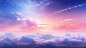 AI generated Sky with Abstract Fantasy Background photo