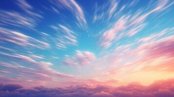 AI generated Sky with Abstract Lines Background photo