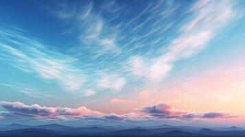 AI generated Sky with Abstract Lines Background photo